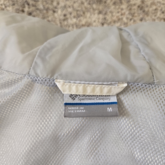 Columbia Windbreaker Size Medium White - Picture 7 of 13